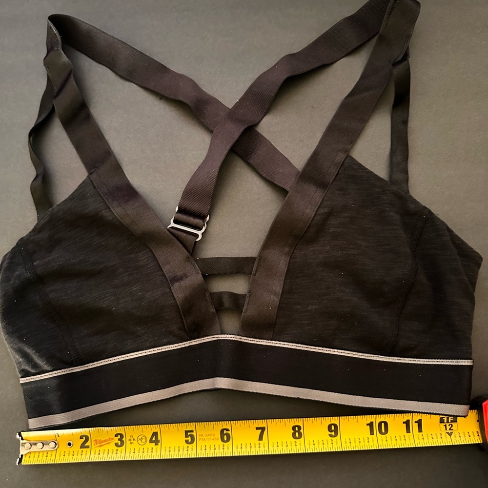Lululemon Black Racerback Bra with Adjustable Straps
